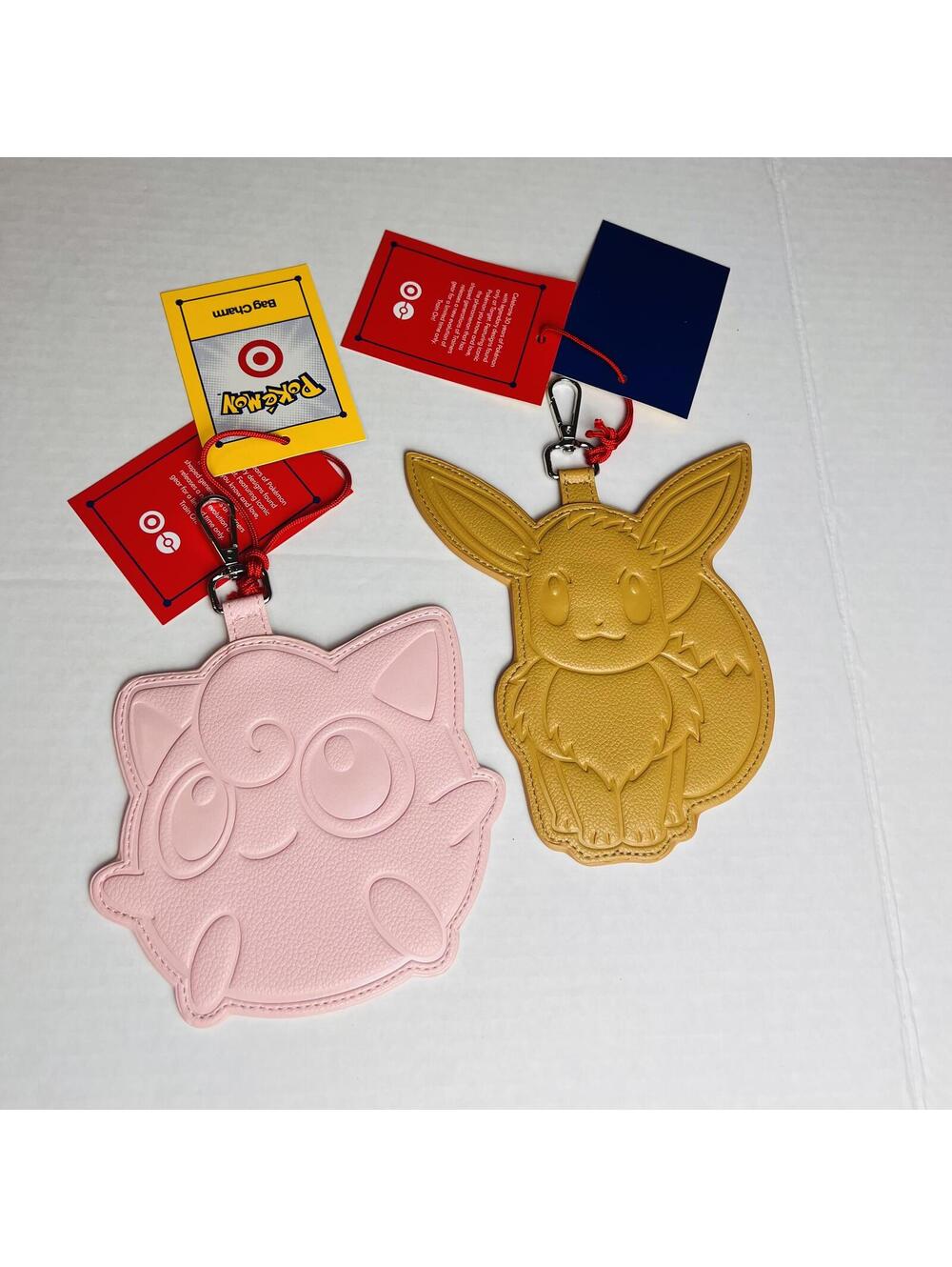 Pokémon x Target Bag Charms Bundle - Eevee & JigglyPuff, Exclusive Merch
